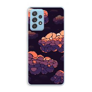 CaseCompany Patroon Wolken: Samsung Galaxy A73 Transparant Hoesje