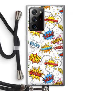 CaseCompany Pow Smack: Samsung Galaxy Note 20 Ultra / Note 20 Ultra 5G Transparant Hoesje met koord