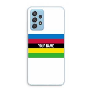 CaseCompany WK Wielrennen: Samsung Galaxy A73 Transparant Hoesje