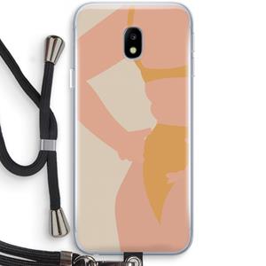 CaseCompany Bikini body: Samsung Galaxy J3 (2017) Transparant Hoesje met koord