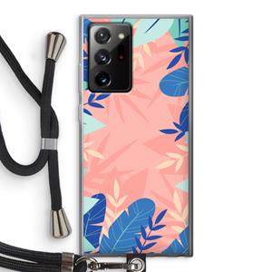 CaseCompany Tropisch: Samsung Galaxy Note 20 Ultra / Note 20 Ultra 5G Transparant Hoesje met koord