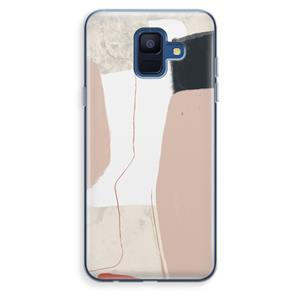 CaseCompany Lava: Samsung Galaxy A6 (2018) Transparant Hoesje
