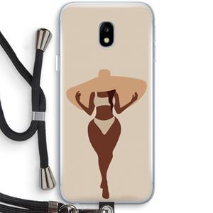 CaseCompany Let's get salty: Samsung Galaxy J3 (2017) Transparant Hoesje met koord
