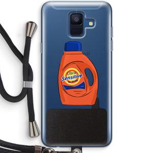 CaseCompany Ultra Sensitive: Samsung Galaxy A6 (2018) Transparant Hoesje met koord