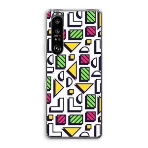 CaseCompany 8-bit N°4: Sony Xperia 1 III Transparant Hoesje