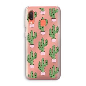 CaseCompany Cactus Lover: Samsung Galaxy A20e Transparant Hoesje