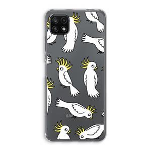 CaseCompany Papegaai: Samsung Galaxy A22 5G Transparant Hoesje