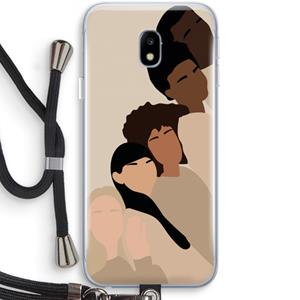 CaseCompany Sweet creatures: Samsung Galaxy J3 (2017) Transparant Hoesje met koord