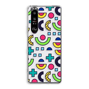 CaseCompany 8-bit N°6: Sony Xperia 1 III Transparant Hoesje