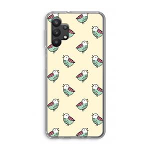 CaseCompany Vogeltjes: Samsung Galaxy A32 5G Transparant Hoesje