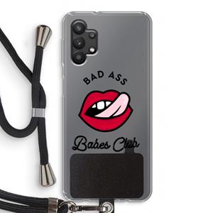 CaseCompany Badass Babes Club: Samsung Galaxy A32 5G Transparant Hoesje met koord