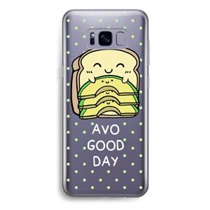 CaseCompany Avo Good Day: Samsung Galaxy S8 Plus Transparant Hoesje
