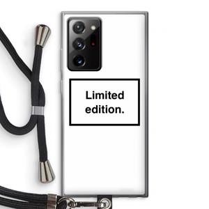 CaseCompany Limited edition: Samsung Galaxy Note 20 Ultra / Note 20 Ultra 5G Transparant Hoesje met koord