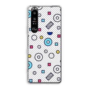 CaseCompany 8-bit N°9: Sony Xperia 1 III Transparant Hoesje