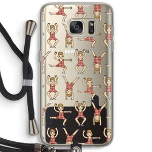 CaseCompany Gymboys: Samsung Galaxy S7 Transparant Hoesje met koord