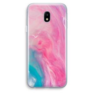 CaseCompany Roze explosie: Samsung Galaxy J3 (2017) Transparant Hoesje