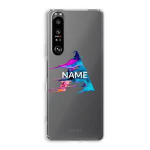 CaseCompany Abstract Spectrum: Sony Xperia 1 III Transparant Hoesje