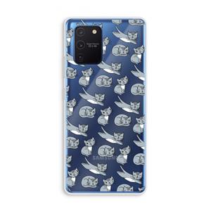 CaseCompany Poezen: Samsung Galaxy Note 10 Lite Transparant Hoesje