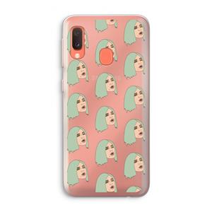 CaseCompany King Kylie: Samsung Galaxy A20e Transparant Hoesje