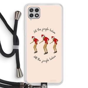 CaseCompany Jingle Ladies: Samsung Galaxy A22 4G Transparant Hoesje met koord