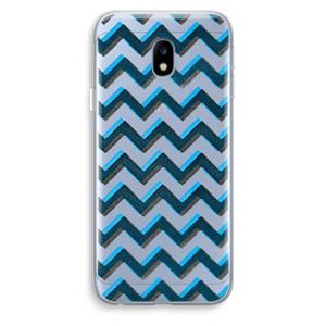 CaseCompany Onderbroken lijn: Samsung Galaxy J3 (2017) Transparant Hoesje