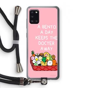 CaseCompany Bento a day: Samsung Galaxy A31 Transparant Hoesje met koord