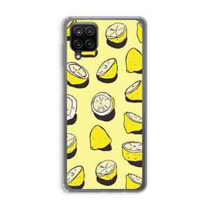 CaseCompany When Life Gives You Lemons...: Samsung Galaxy A12 Transparant Hoesje