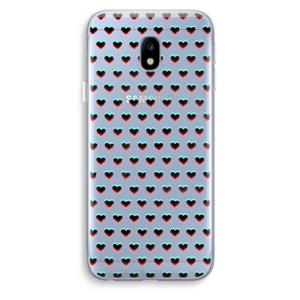 CaseCompany Hartjes: Samsung Galaxy J3 (2017) Transparant Hoesje