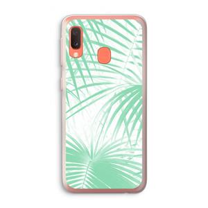 CaseCompany Palmbladeren: Samsung Galaxy A20e Transparant Hoesje