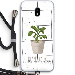 CaseCompany Kamerplant op vensterruit: Samsung Galaxy J3 (2017) Transparant Hoesje met koord