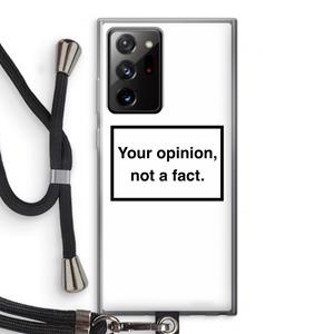 CaseCompany Your opinion: Samsung Galaxy Note 20 Ultra / Note 20 Ultra 5G Transparant Hoesje met koord