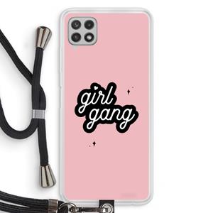 CaseCompany Girl Gang: Samsung Galaxy A22 4G Transparant Hoesje met koord