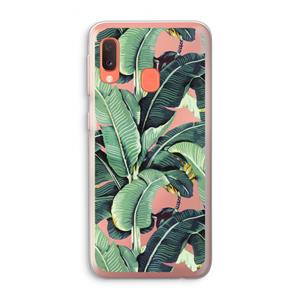 CaseCompany Bananenbladeren: Samsung Galaxy A20e Transparant Hoesje