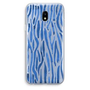 CaseCompany Blauwe nerven: Samsung Galaxy J3 (2017) Transparant Hoesje