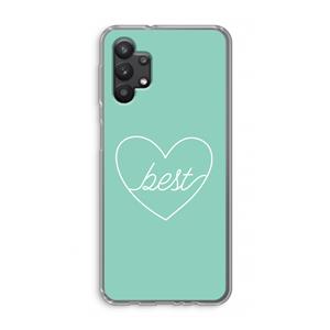 CaseCompany Best heart pastel: Samsung Galaxy A32 5G Transparant Hoesje