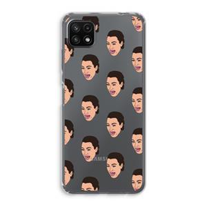 CaseCompany Ugly Cry Call: Samsung Galaxy A22 5G Transparant Hoesje