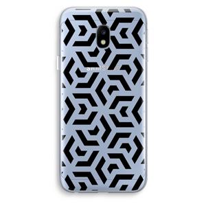 CaseCompany Crazy pattern: Samsung Galaxy J3 (2017) Transparant Hoesje