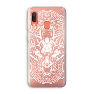 CaseCompany Oh Deer: Samsung Galaxy A20e Transparant Hoesje
