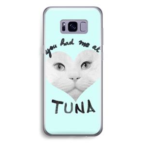 CaseCompany You had me at tuna: Samsung Galaxy S8 Plus Transparant Hoesje
