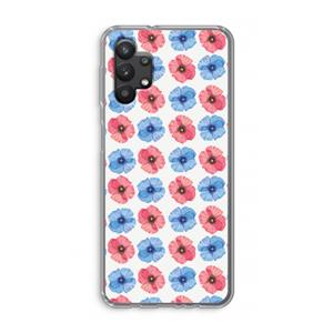 CaseCompany Klaproosjes: Samsung Galaxy A32 5G Transparant Hoesje