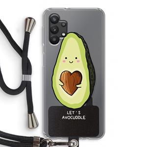 CaseCompany Avocuddle: Samsung Galaxy A32 5G Transparant Hoesje met koord