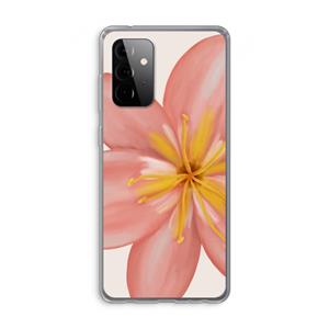 CaseCompany Pink Ellila Flower: Samsung Galaxy A72 Transparant Hoesje