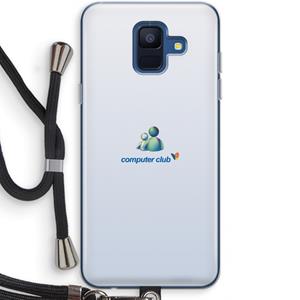 CaseCompany MSN: Samsung Galaxy A6 (2018) Transparant Hoesje met koord