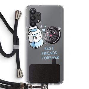 CaseCompany Best Friend Forever: Samsung Galaxy A32 5G Transparant Hoesje met koord