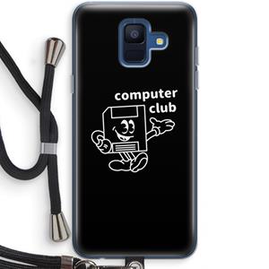 CaseCompany Floppyhead: Samsung Galaxy A6 (2018) Transparant Hoesje met koord