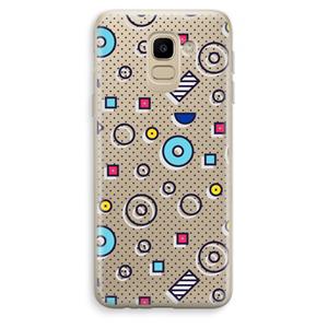 CaseCompany 8-bit N°9: Samsung Galaxy J6 (2018) Transparant Hoesje