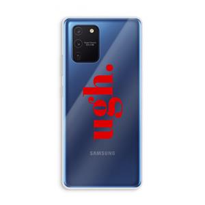CaseCompany Ugh: Samsung Galaxy Note 10 Lite Transparant Hoesje