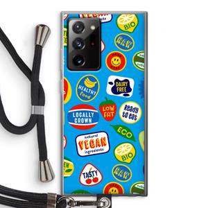 CaseCompany Fruitsticker: Samsung Galaxy Note 20 Ultra / Note 20 Ultra 5G Transparant Hoesje met koord