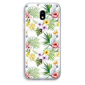 CaseCompany Gele kuif: Samsung Galaxy J3 (2017) Transparant Hoesje