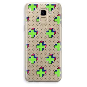 CaseCompany 8-bit N°10: Samsung Galaxy J6 (2018) Transparant Hoesje